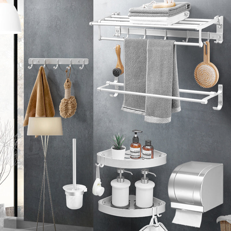 Modern Bathroom Accessories Hardware Set White Metal Bathroom Accessories Kit