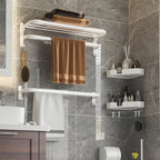 Modern Bathroom Hardware Set White Metal Bathroom Accessories Set