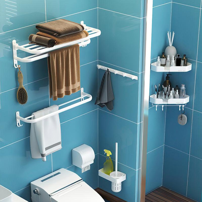 Modern Bathroom Hardware Set White Metal Bathroom Accessories Set