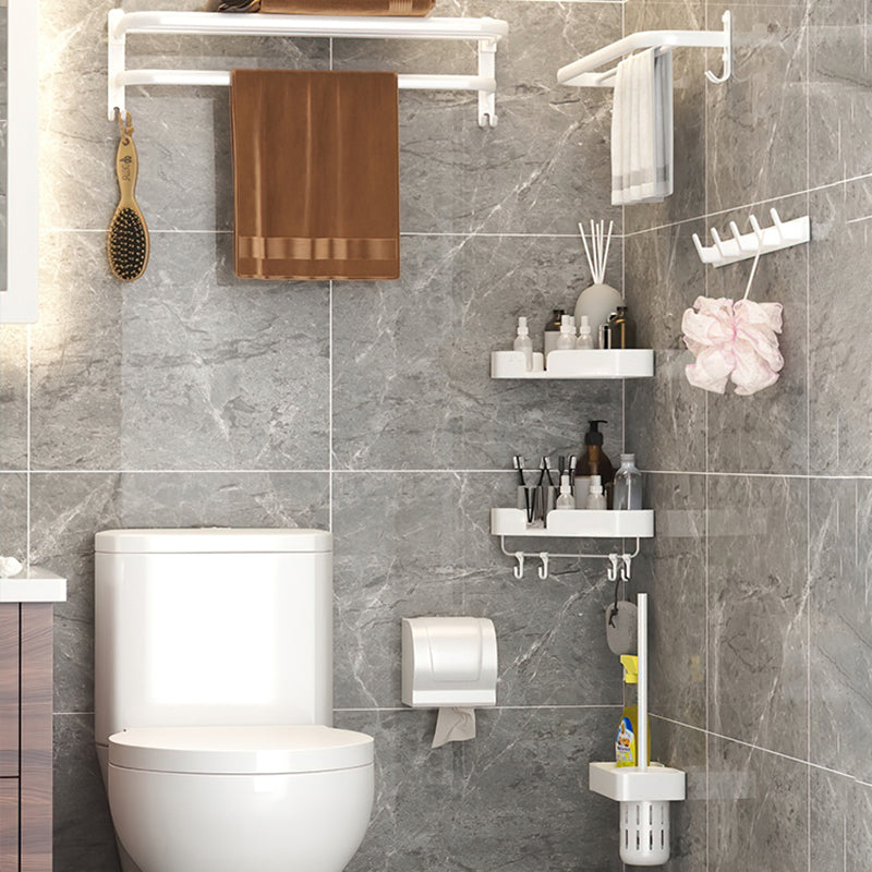 Modern Bathroom Hardware Set White Metal Bathroom Accessories Set