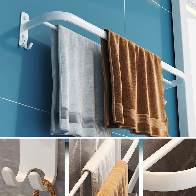 Modern Bathroom Hardware Set White Metal Bathroom Accessories Set