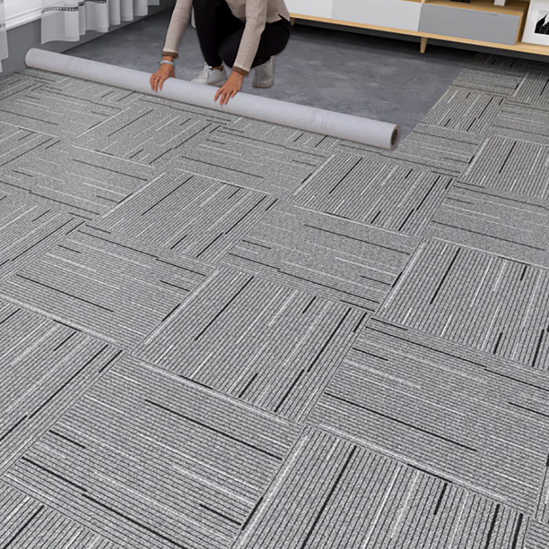 Fabric Look Plastic Floor Square Edge Waterproof Floor Tile
