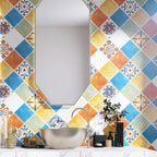 Modern Peel-and-Stick Backsplash Wall Tiles made of Plastic Mosaic Tile Wallpaper for the Kitchen