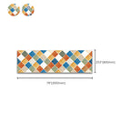 Modern Peel-and-Stick Backsplash Wall Tiles made of Plastic Mosaic Tile Wallpaper for the Kitchen