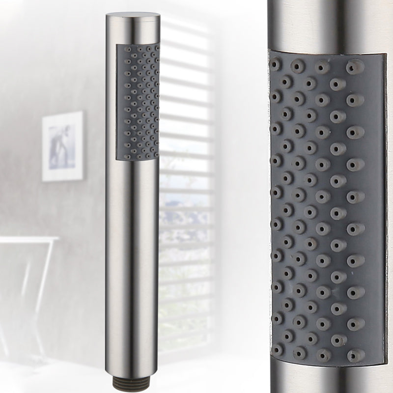 Cylindrical Hand Shower with Self-Cleaning Stainless Steel Wall Shower Head