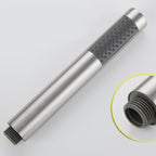 Cylindrical Hand Shower with Self-Cleaning Stainless Steel Wall Shower Head