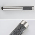Cylindrical Hand Shower with Self-Cleaning Stainless Steel Wall Shower Head