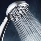 Contemporary Brass Round Hand Shower Water Filtration Shower Head