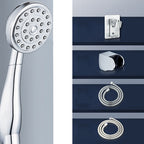Contemporary Brass Round Hand Shower Water Filtration Shower Head