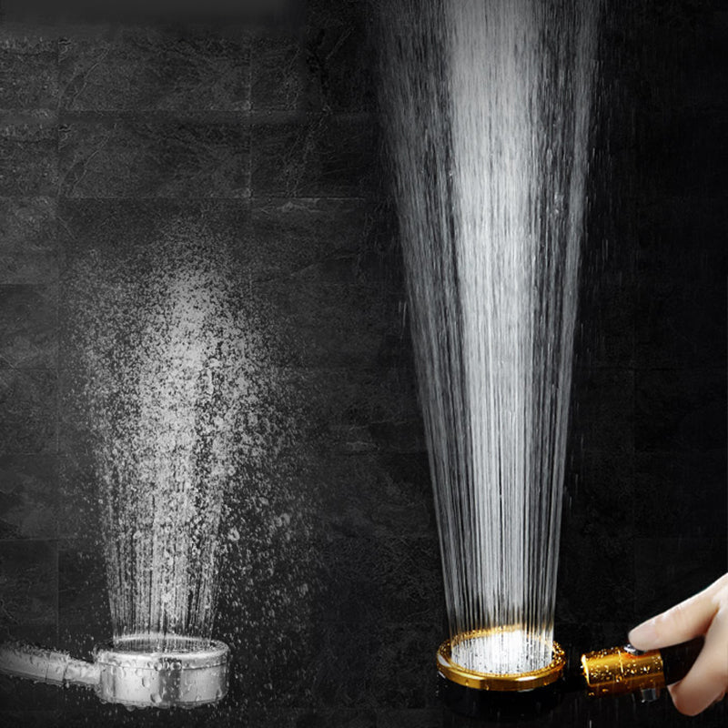 Modern Metal Hand Shower in Black Water efficient round Shower Head
