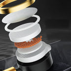 Modern Metal Hand Shower in Black Water efficient round Shower Head