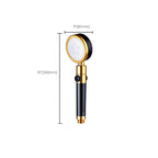 Modern Metal Hand Shower in Black Water efficient round Shower Head