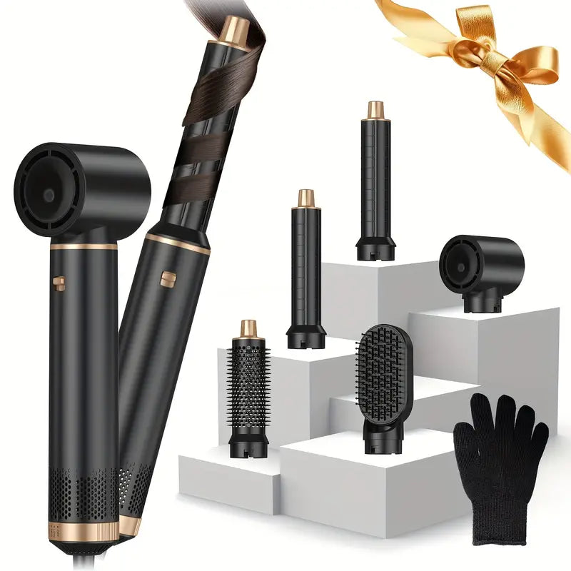 ProStyler 5-in-1 Hair Styling Set - Hair Dryer, Curling Iron and Straightening Brush