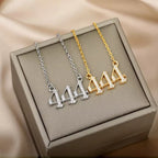 Zirconia English Numbers Necklace – Seraphina