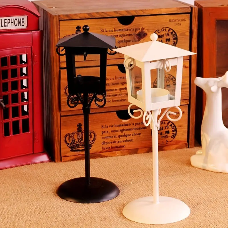 CityGlow - Retro Candle Holder Pavilion Design
