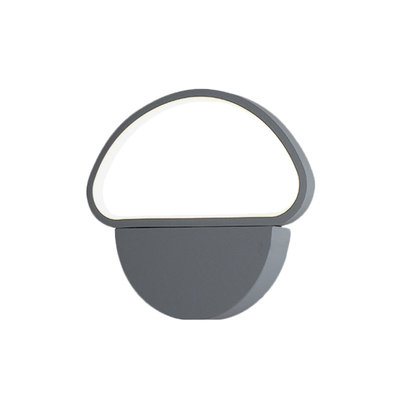 Mushroom-shaped wall lamp wall light contemporary acrylic gray LED wall-mounted light for bedroom