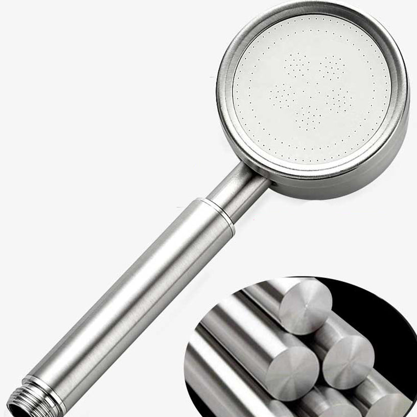 Round Hand Shower Water-Saving Shower Head Made of Stainless Steel