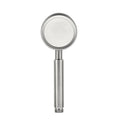 Round Handheld Shower Water Saving Showerhead Made of Stainless Steel