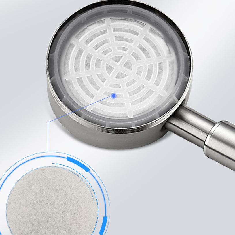 Round Hand Shower Water-Saving Shower Head Made of Stainless Steel