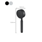 Round Handheld Shower Water Saving Showerhead Made of Stainless Steel