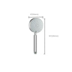 Stainless Steel Round Hand Shower Adjustable Spray Pattern Shower Head