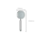 Stainless Steel Round Hand Shower Adjustable Spray Pattern Shower Head
