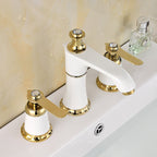 Glam Bathtub Faucet Trim Deck Mounted Lever Handle Swivel Spout Bathtub Faucet