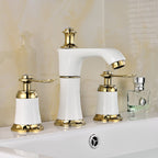 Glam Bathtub Faucet Trim Deck Mounted Lever Handle Swivel Spout Bathtub Faucet