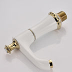 Glam Bathtub Faucet Trim Deck Mounted Lever Handle Swivel Spout Bathtub Faucet