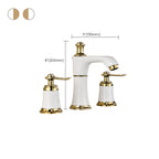Glam Bathtub Faucet Trim Deck Mounted Lever Handle Swivel Spout Bathtub Faucet