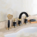 Tradition Bathtub Filler Trim Deck-Mounted Swing Spout Bathtub Filler