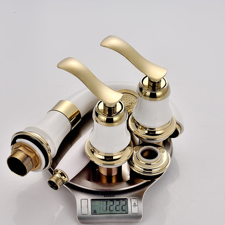 Tradition Bathtub Filler Trim Deck-Mounted Swing Spout Bathtub Filler