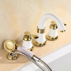 Tradition Bathtub Filler Trim Deck-Mounted Swing Spout Bathtub Filler