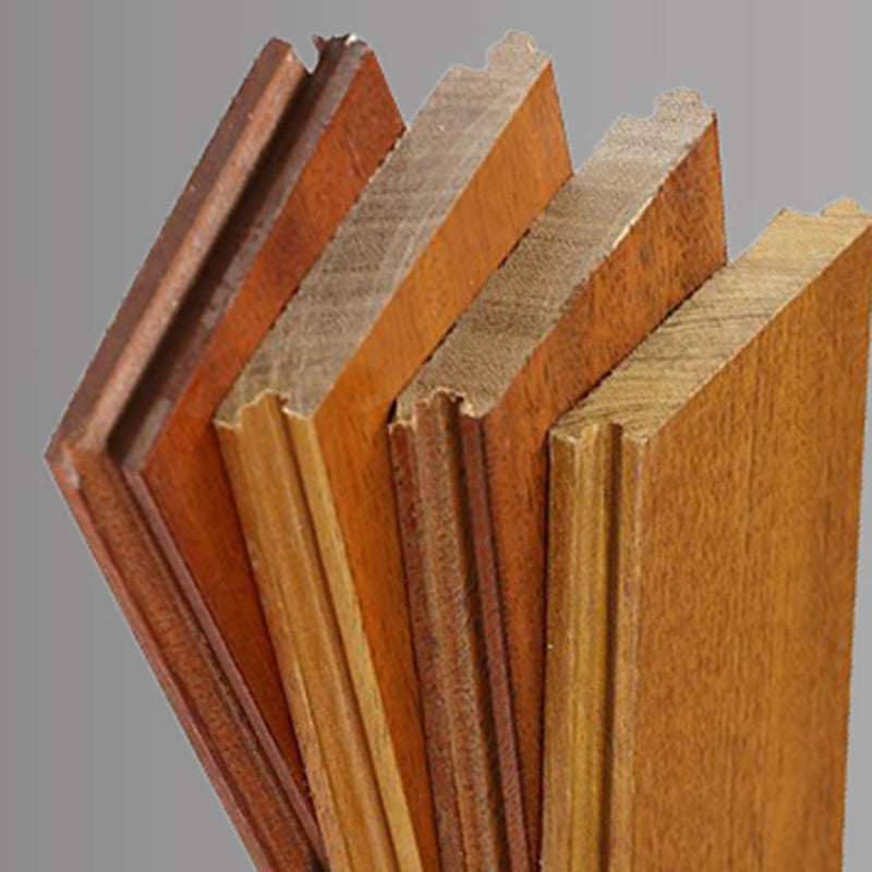 Traditional Wood Tiles Wire Brushed Parquet Click Lock Wood Floor Panels