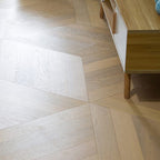 Traditional Wood Tiles Wire Brushed Parquet Click Lock Wood Floor Panels