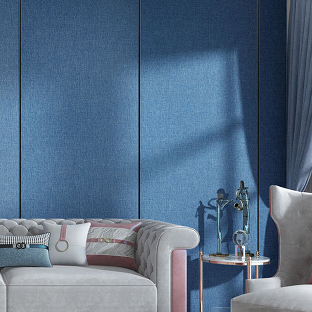 Contemporary Style Wall Panel Linen Living Space Peel and Stick Wall Covering