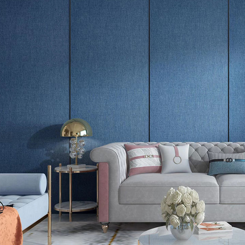 Contemporary Style Wall Panel Linen Living Space Peel and Stick Wall Covering