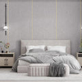 Contemporary Style Wall Panel Linen Living Space Peel and Stick Wall Covering