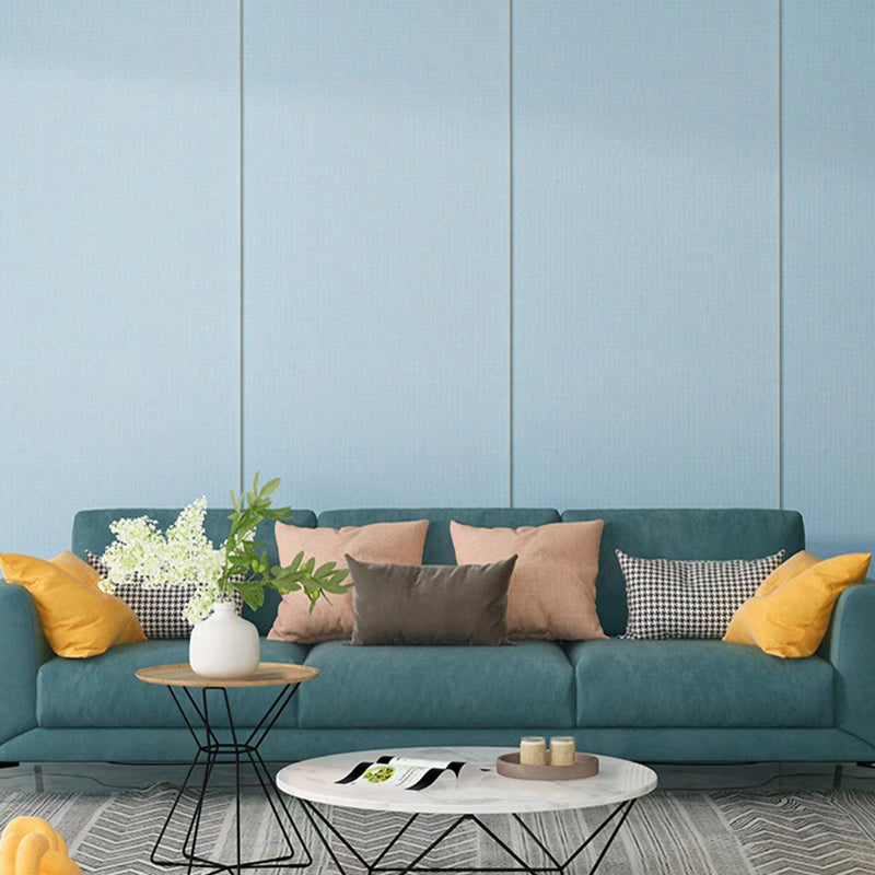 Contemporary Style Wall Panel Linen Living Space Peel and Stick Wall Covering