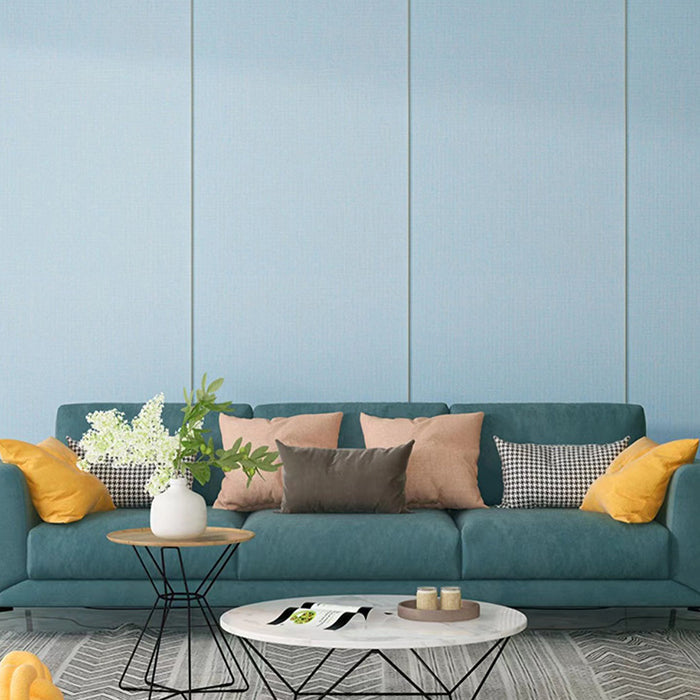 Contemporary Style Wall Panel Linen Living Space Peel and Stick Wall Covering