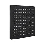 Contemporary square shower head combination with hand shower