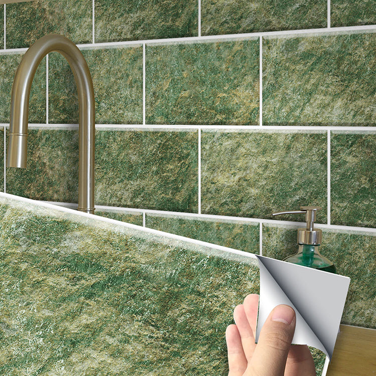Modern Peel & Stick Subway Tiles PVC Wallpaper for Kitchen Backsplash