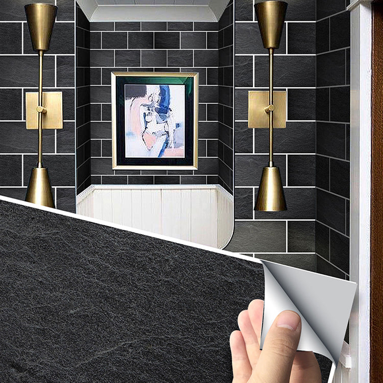 Modern Peel & Stick Subway Tiles PVC Wallpaper for Kitchen Backsplash