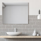 Modern Peel & Stick Subway Tiles PVC Wallpaper for Kitchen Backsplash
