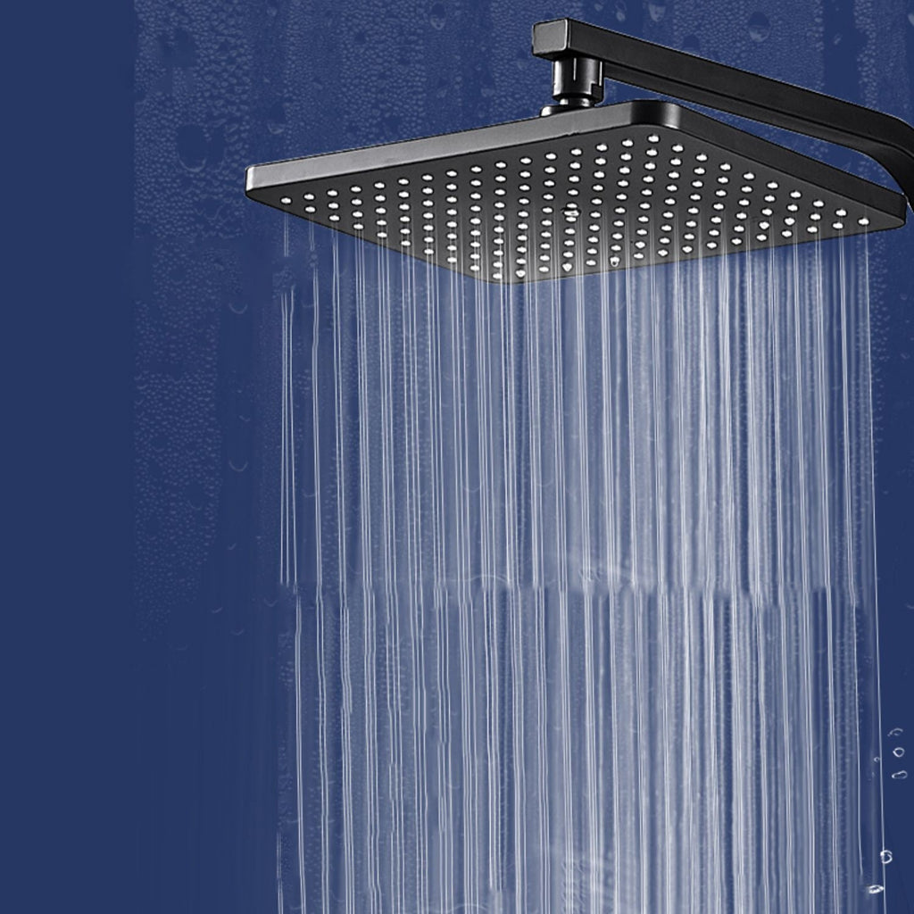 Modern rectangular shower head combo standard spray pattern with hand shower