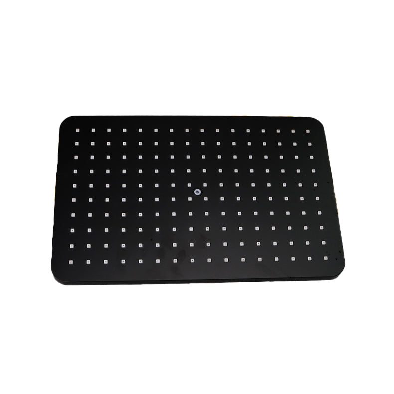 Modern rectangular shower head combo standard spray pattern with hand shower
