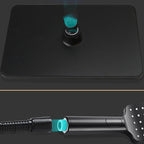 Modern rectangular shower head combo standard spray pattern with hand shower