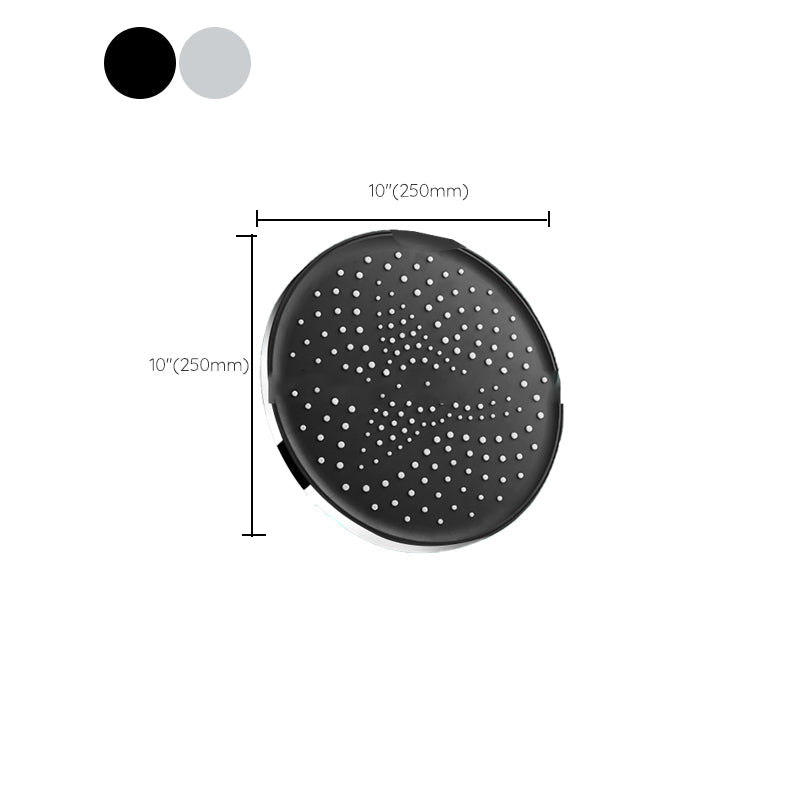 Modern rectangular shower head combo standard spray pattern with hand shower