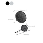 Modern rectangular shower head combo standard spray pattern with hand shower