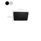 Modern rectangular shower head combo standard spray pattern with hand shower